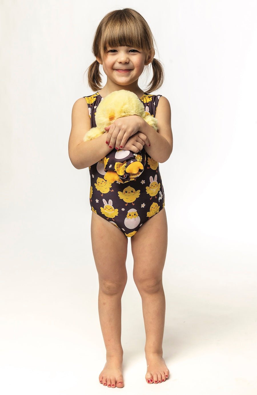 Easter Chicky Tumble Tot Matching Doll Leotard Set for Kids - Foxy’s
