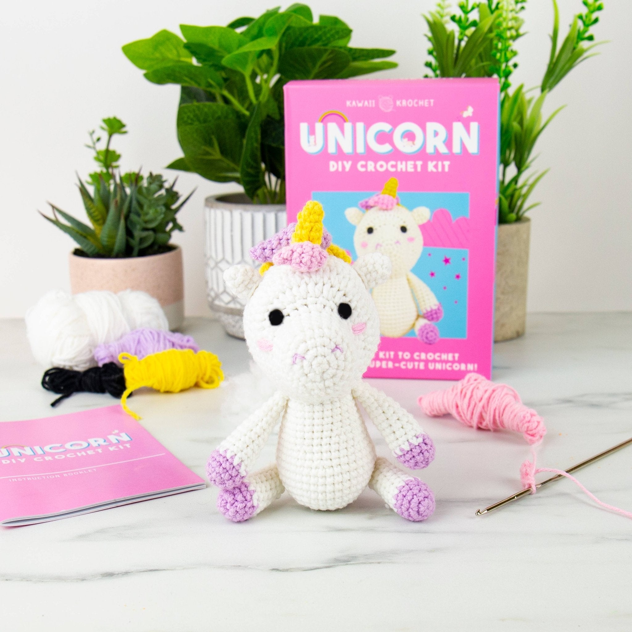 Cute Unicorn DIY Kawaii Crochet Kit - Foxy’s