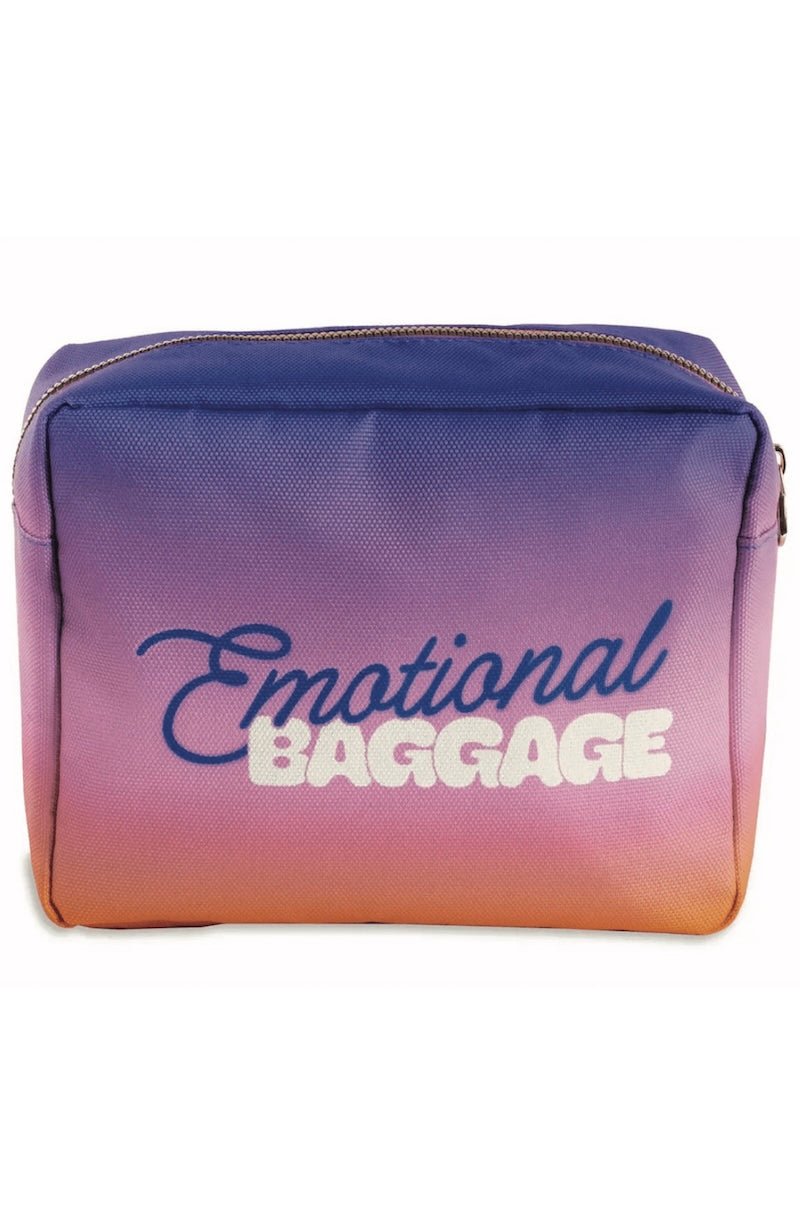 Emotional Baggage Getaway Cosmetic Bag - Ban.do Nylon Makeup Bag, Travel Organizer - Foxy’s