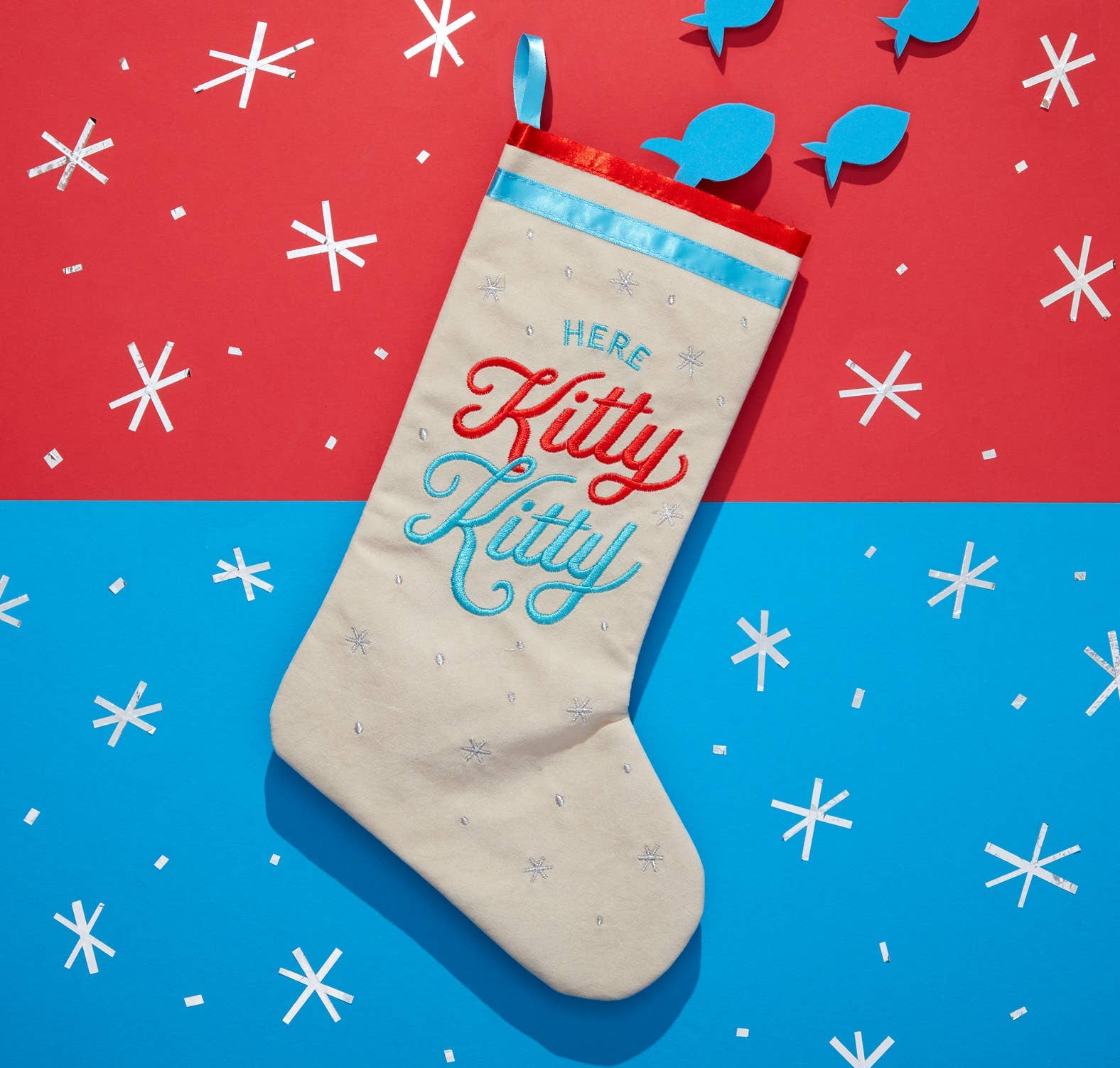 Brass Monkey Here Kitty Kitty Cat Stocking - Foxy’s