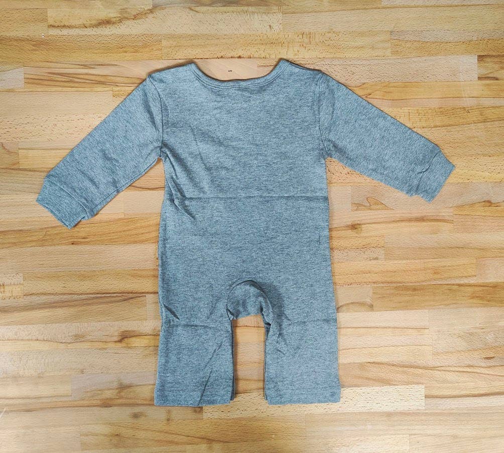 Baby Grey Whale Romper (Size 2T