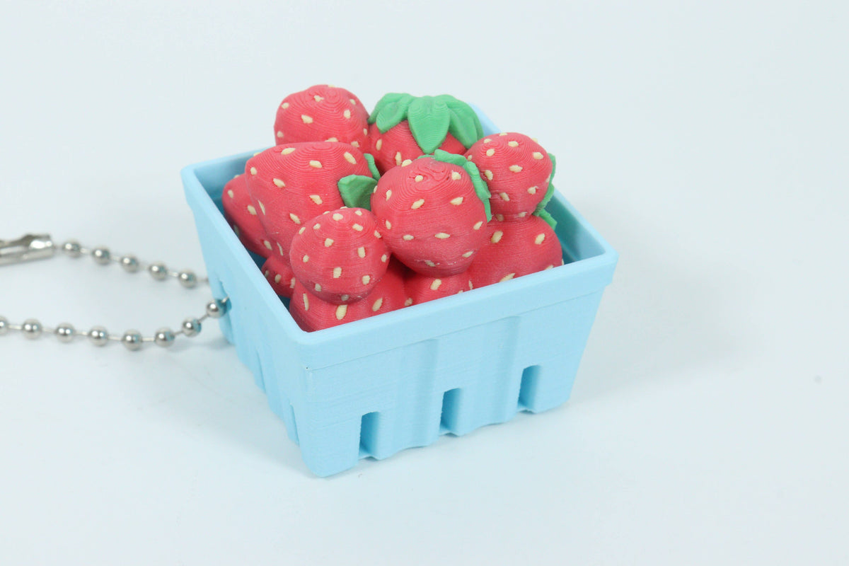 Strawberry Pint Click Fidget (Silent or Loud)