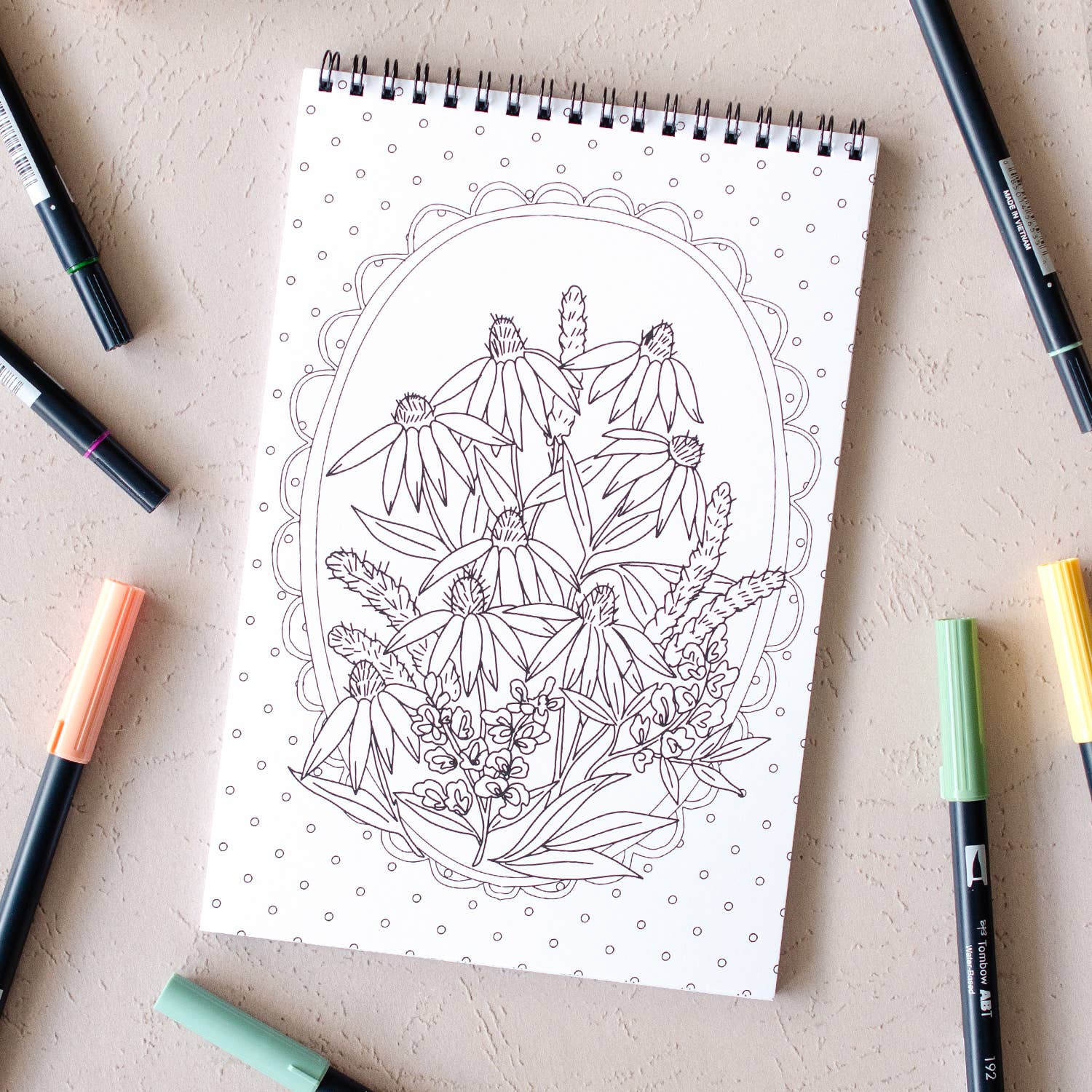 Wildflowers Premium Coloring Book - Foxy’s