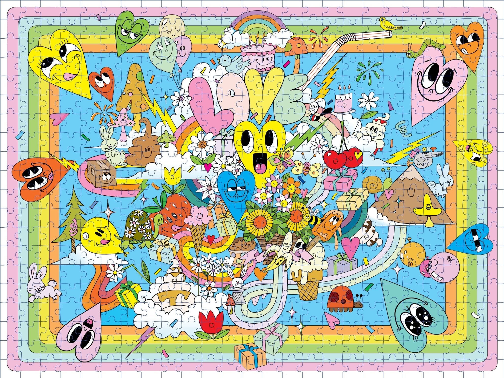 Sweet Hearts 500 - Piece Jigsaw Puzzle by - Foxy’s