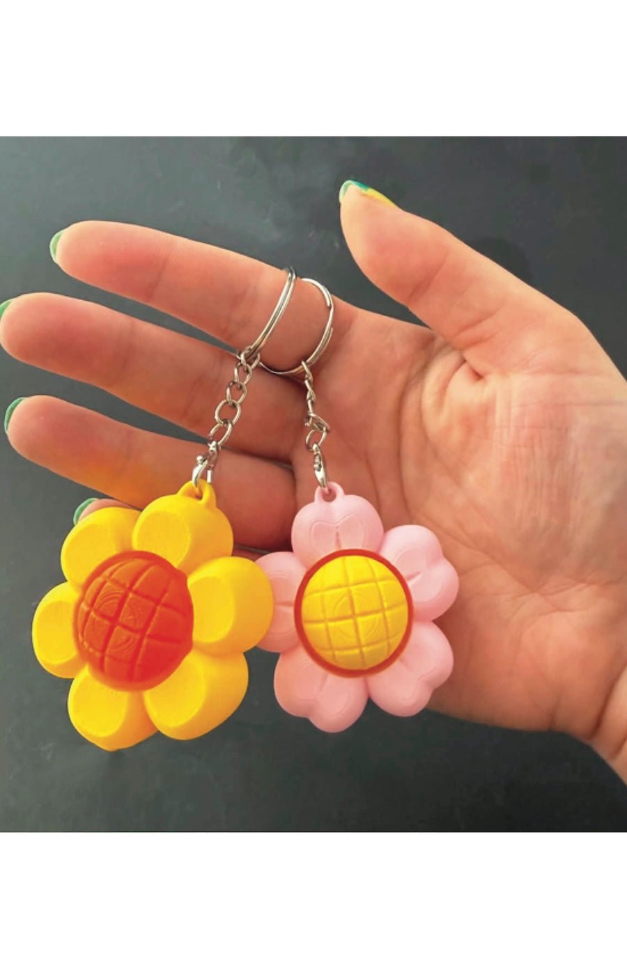 Flower Fidget Clicker Keychains - Foxy’s