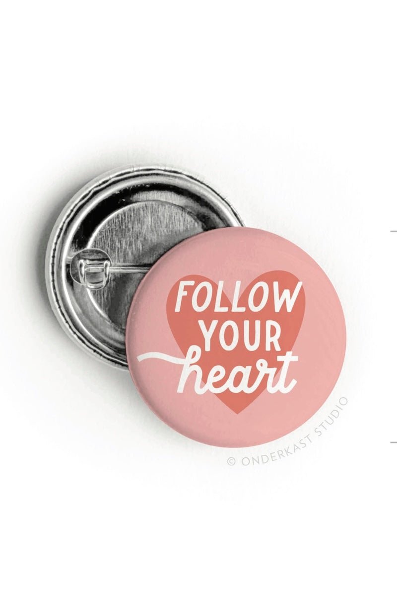 Follow Your Heart Pin - Cute & Colorful Accessory - Foxy’s