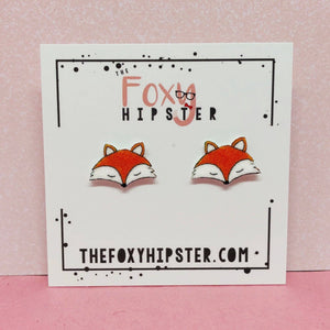 fox stud earrings