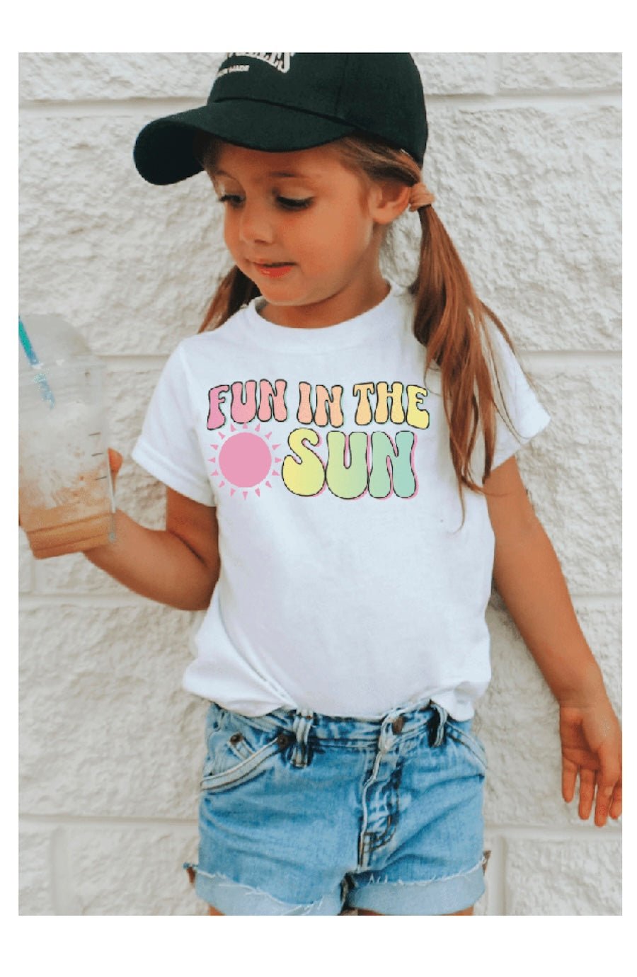 Girls' Fun in the Sun Graphic Tee - Summer Vibes! - Foxy’s