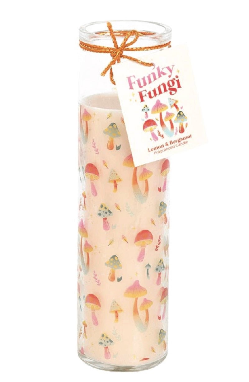Funky Fungi Mushroom Candle | Lemon & Bergamot Scent | Repurpose as Vase! 🍄 - Foxy’s
