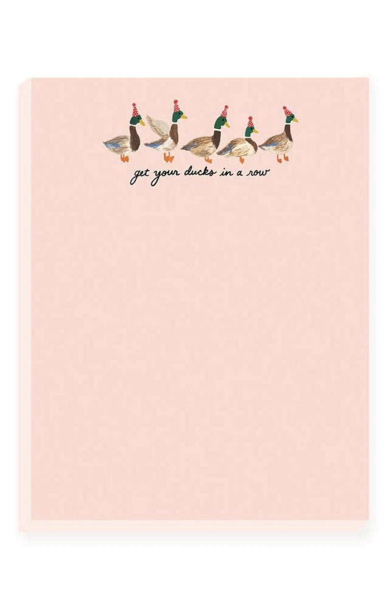 Get Your Ducks In A Row Notepad - Foxy’s