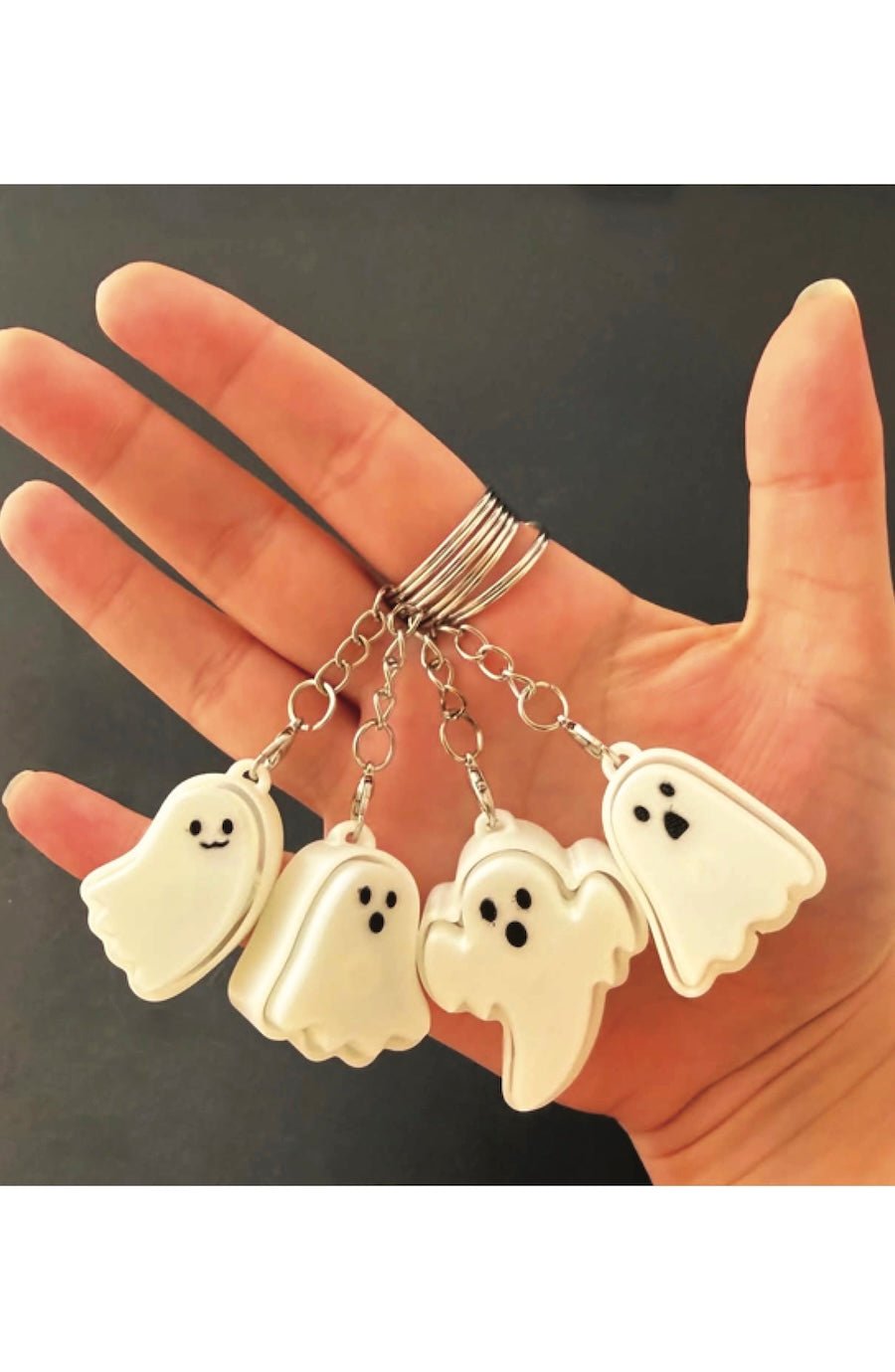 Glow in the Dark Ghost Clicker Keychain | Fidget Toys - Foxy’s