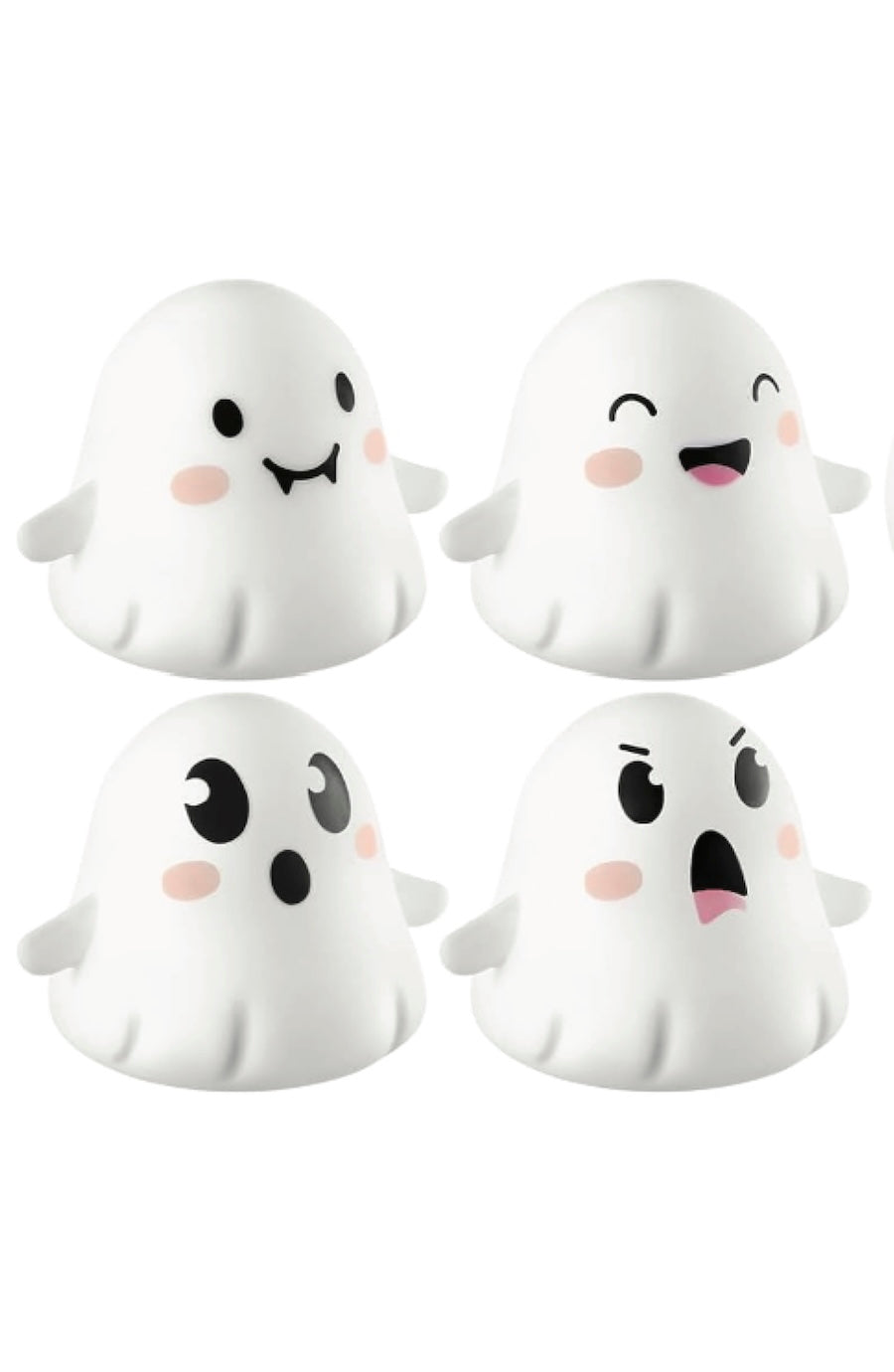 white halloween ghost squishies