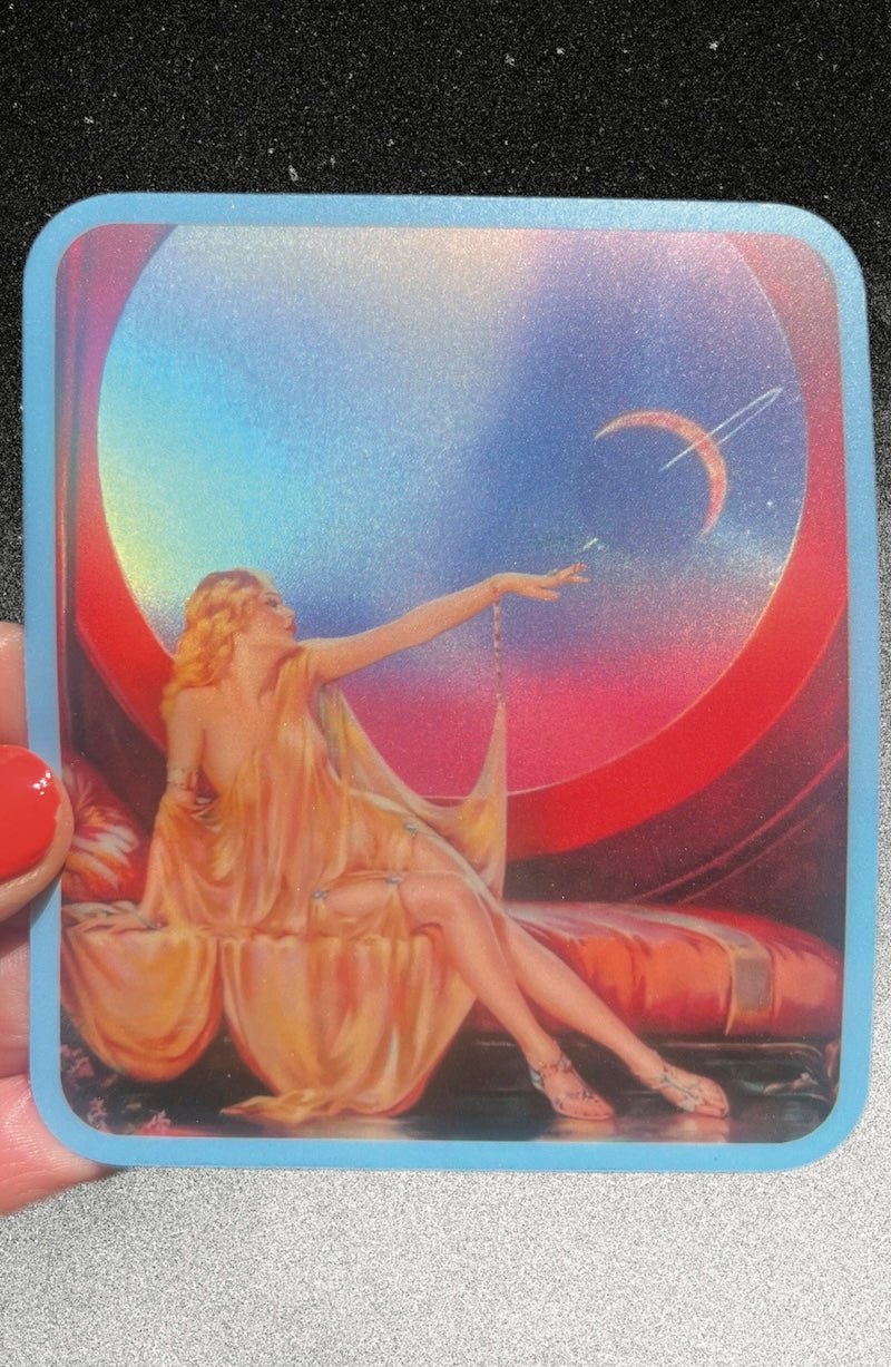 Sci-Fi Space Fantasy STICKER 3 Inch - Foxy’s