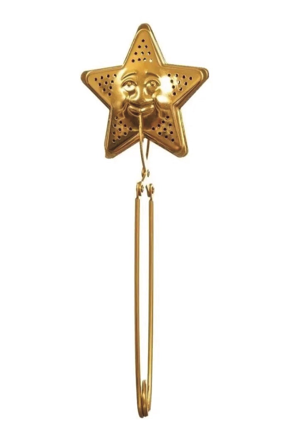 Gold Star Snap Tea Infuser with Handle, Loose Leaf Steeper - Foxy’s