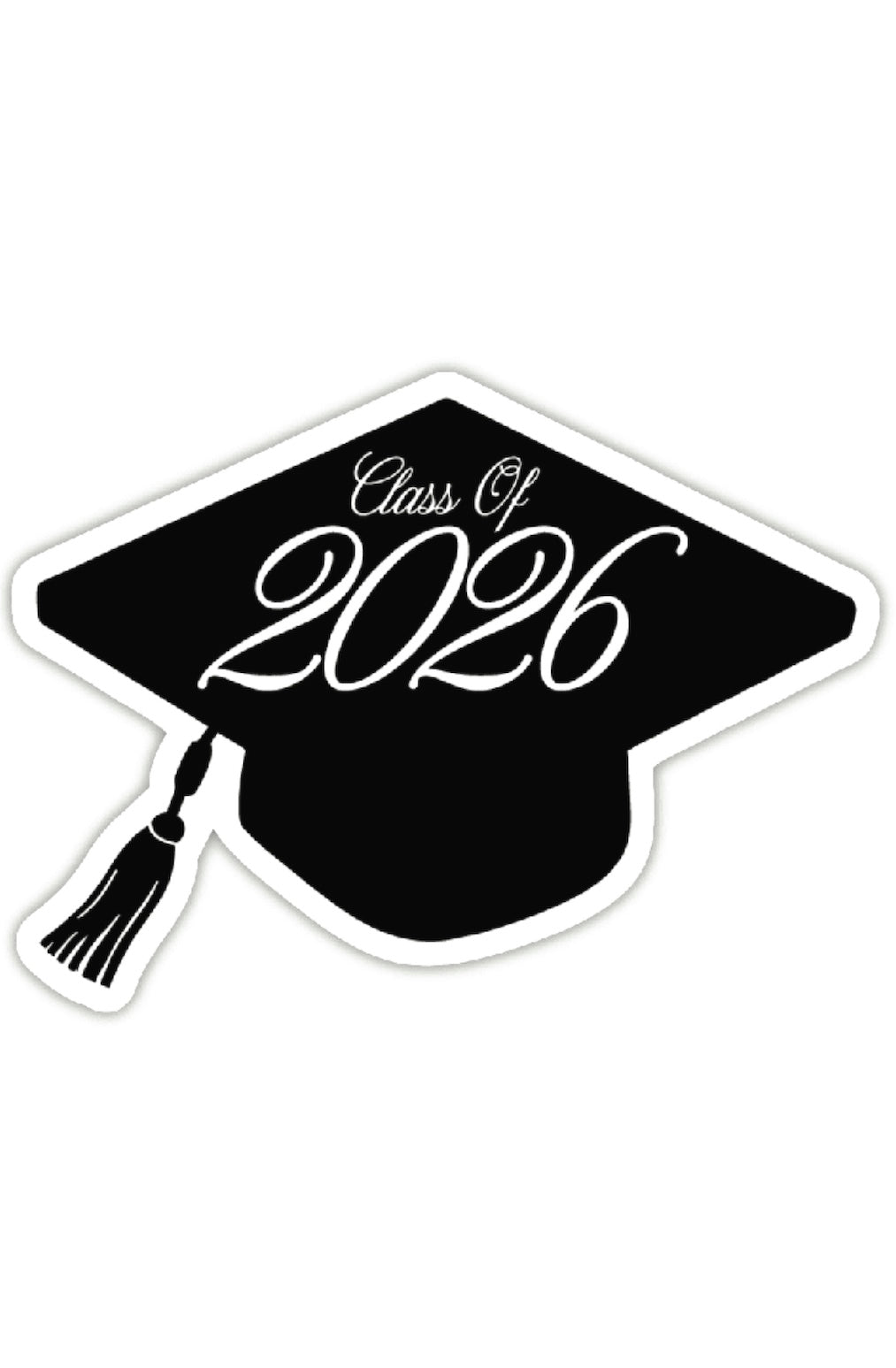 Class of 2026 Grad Cap Sticker - Foxy’s