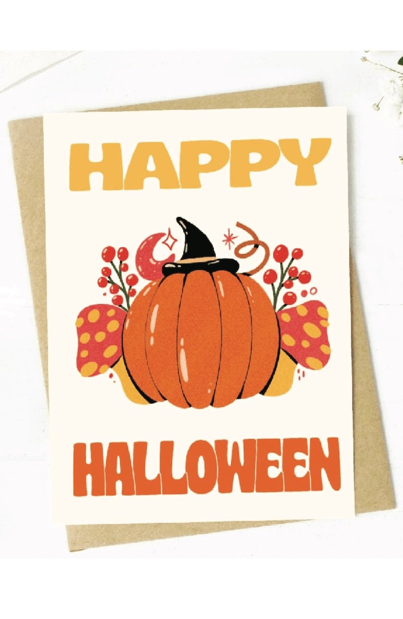 Happy Halloween Pumpkin Card - Foxy’s