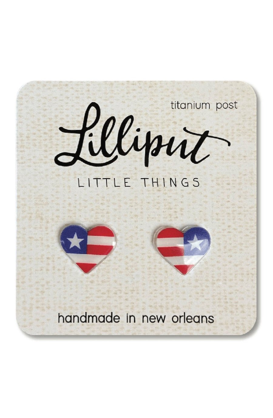 American Flag Heart Earrings // Fourth of July - Foxy’s