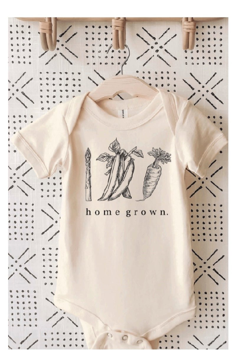Home Grown Baby Onesie® - Organic Cotton, Cute & Comfy! - Foxy’s