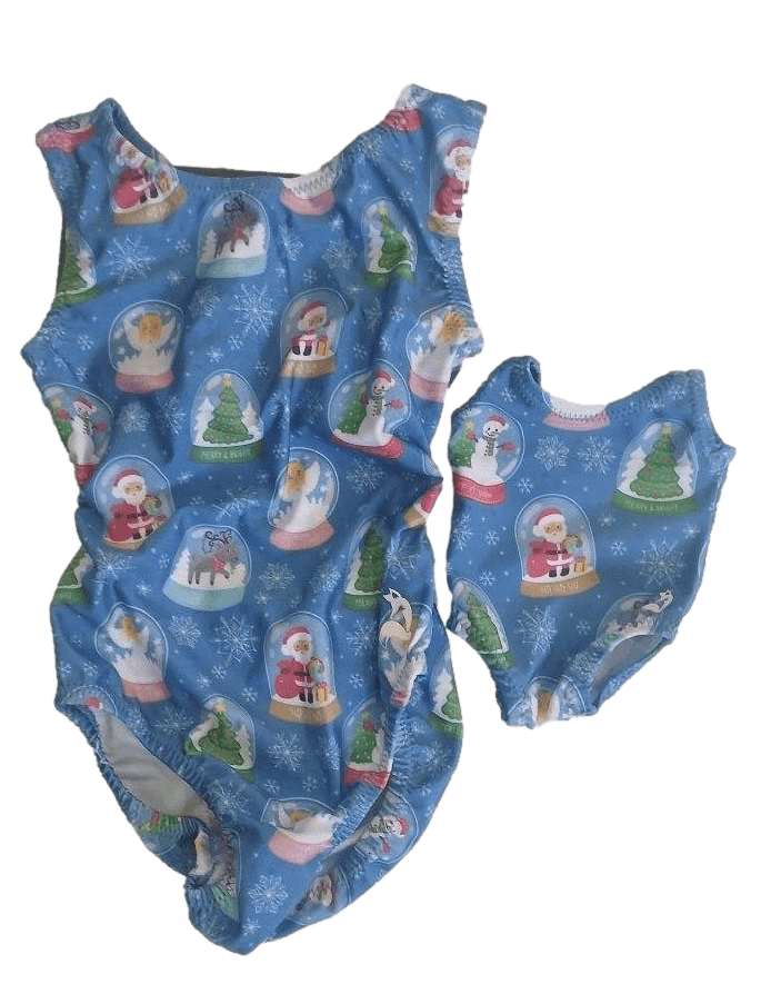 Christmas Snow Globe Tumble Tot Leotard Set - Foxy’s