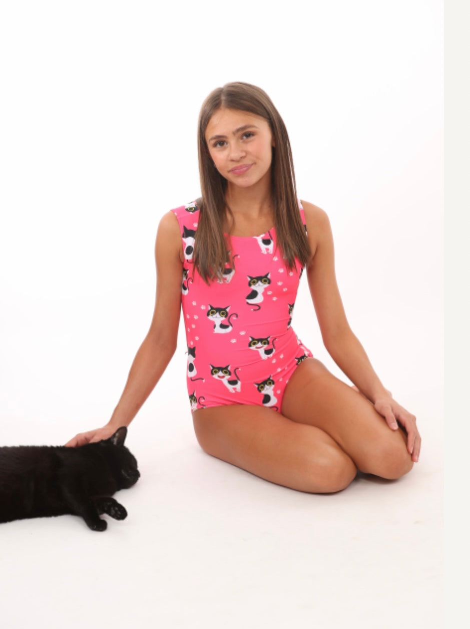 cat leotard for girls