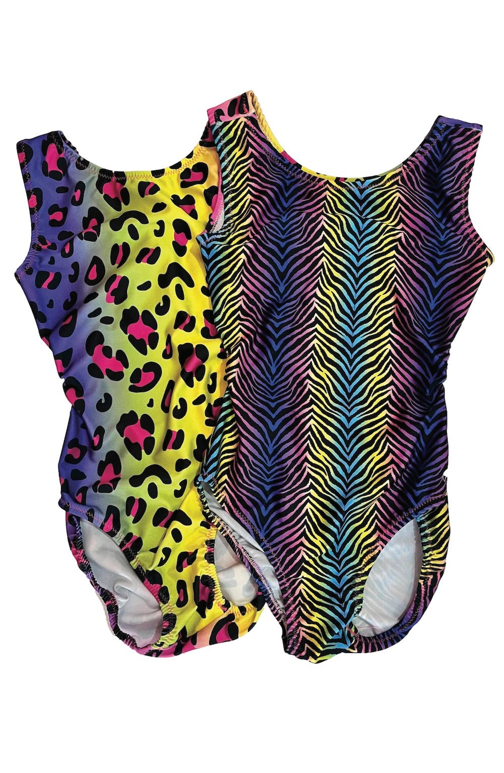 Jungle Juice Gymnastics Leotard for Girls | Neon Animal Print Leotard - Foxy’s