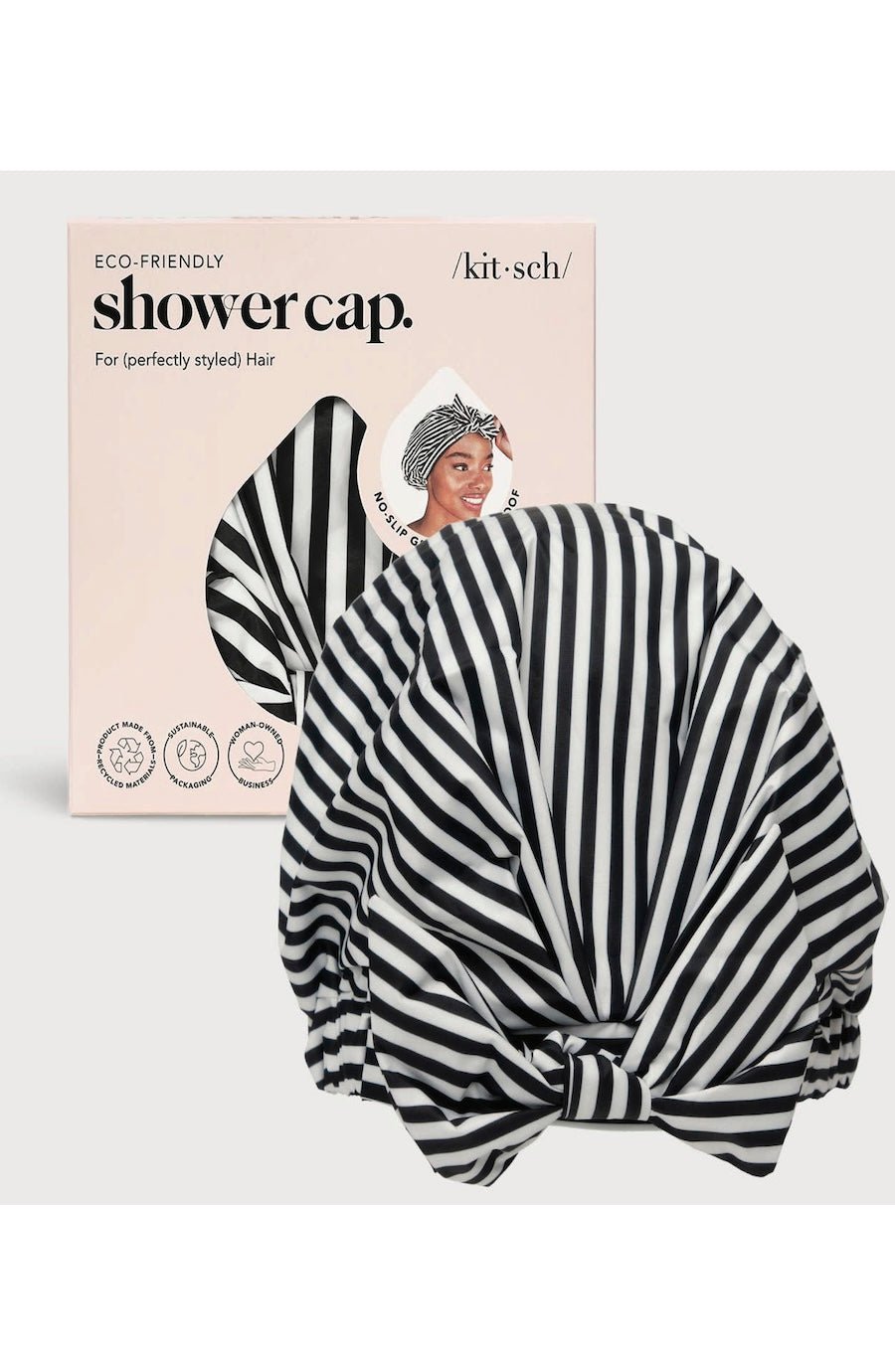 Luxury Shower Cap - Stripes - Foxy’s