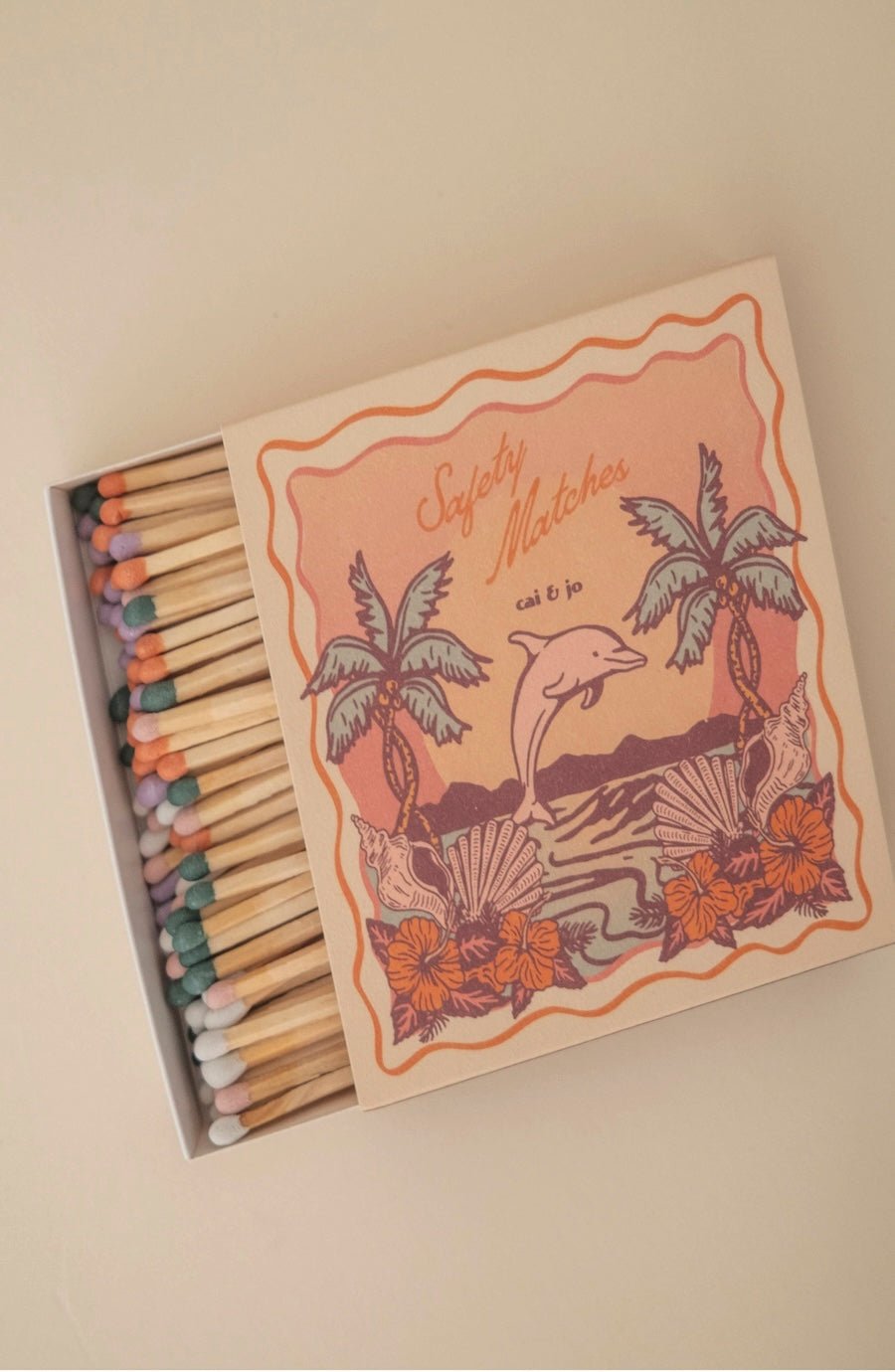 Tropical Vintage Dolphin Matchbox - Foxy’s
