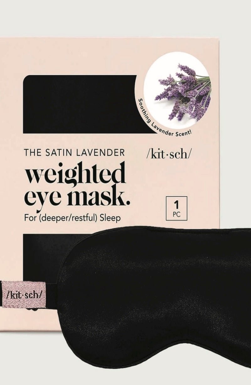 The Lavender Weighted Satin Eye Mask - Foxy’s