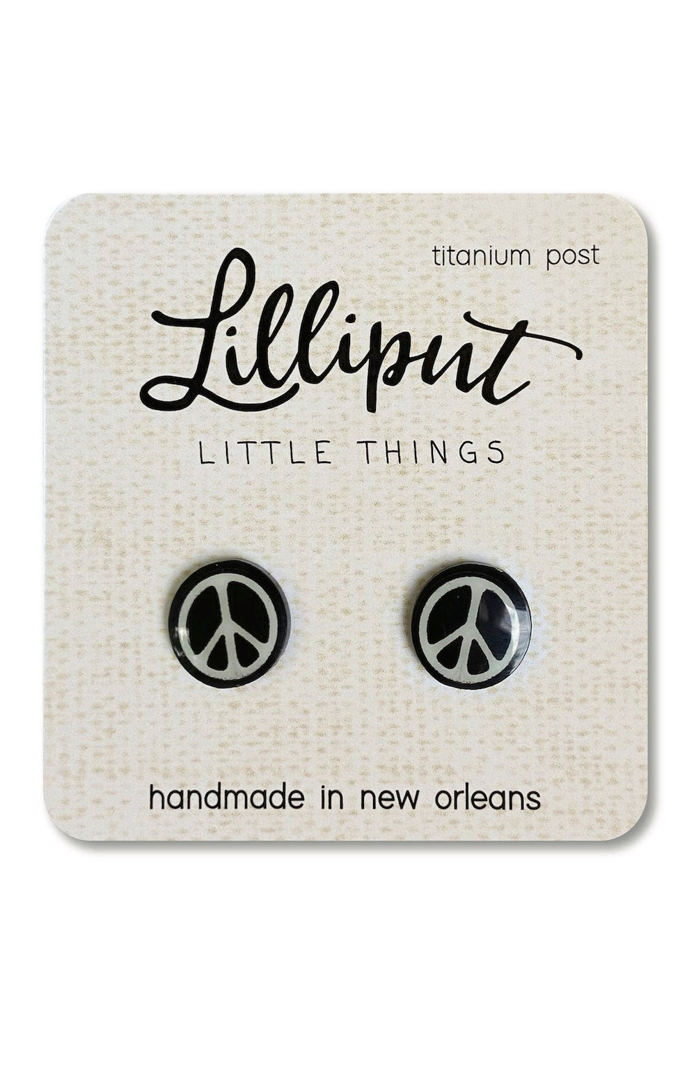 Peace sign earrings 