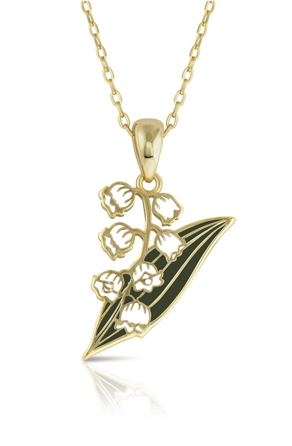 Lily of the Valley Necklace May Birth Month Mothers Day Gift - Foxy’s