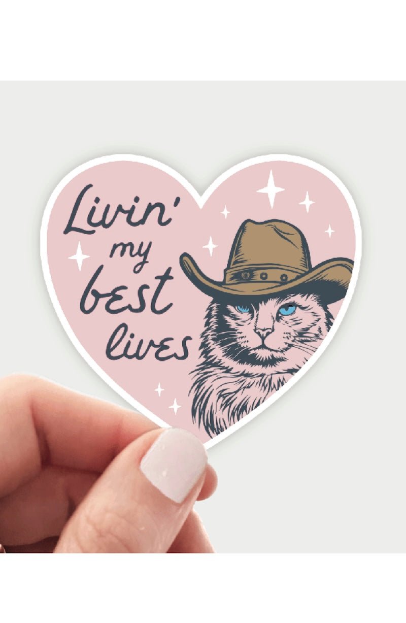 Living My Best Lives Sticker - Foxy’s