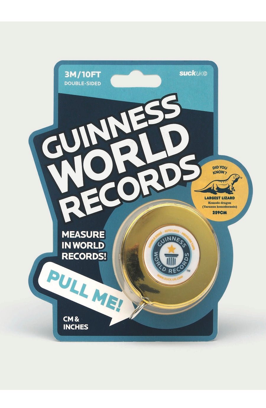 World Records Tape Measure - 10ft Guinness record facts - Foxy’s