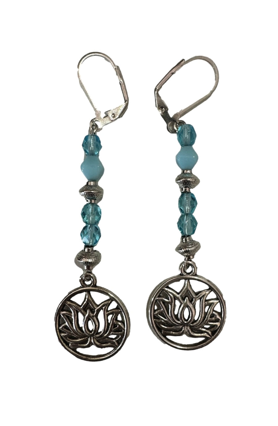 Lotus Turquoise Earrings | Handmade Jewelry