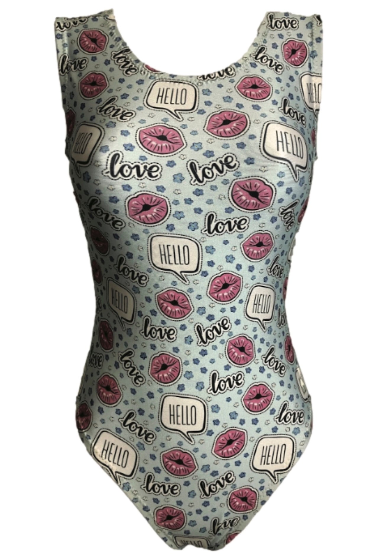 Hello Love Gymnastics Leotard - Foxy's Valentine's Day Open - Back Leo - Foxy’s