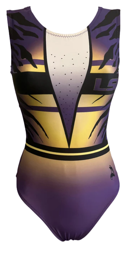 Purple Reign LSU Leotard | Foxy’s