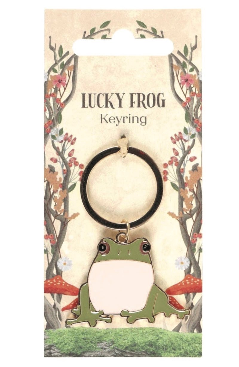 Lucky Frog Keychain - Adorable Enamel Charm for Good Luck! - Foxy’s