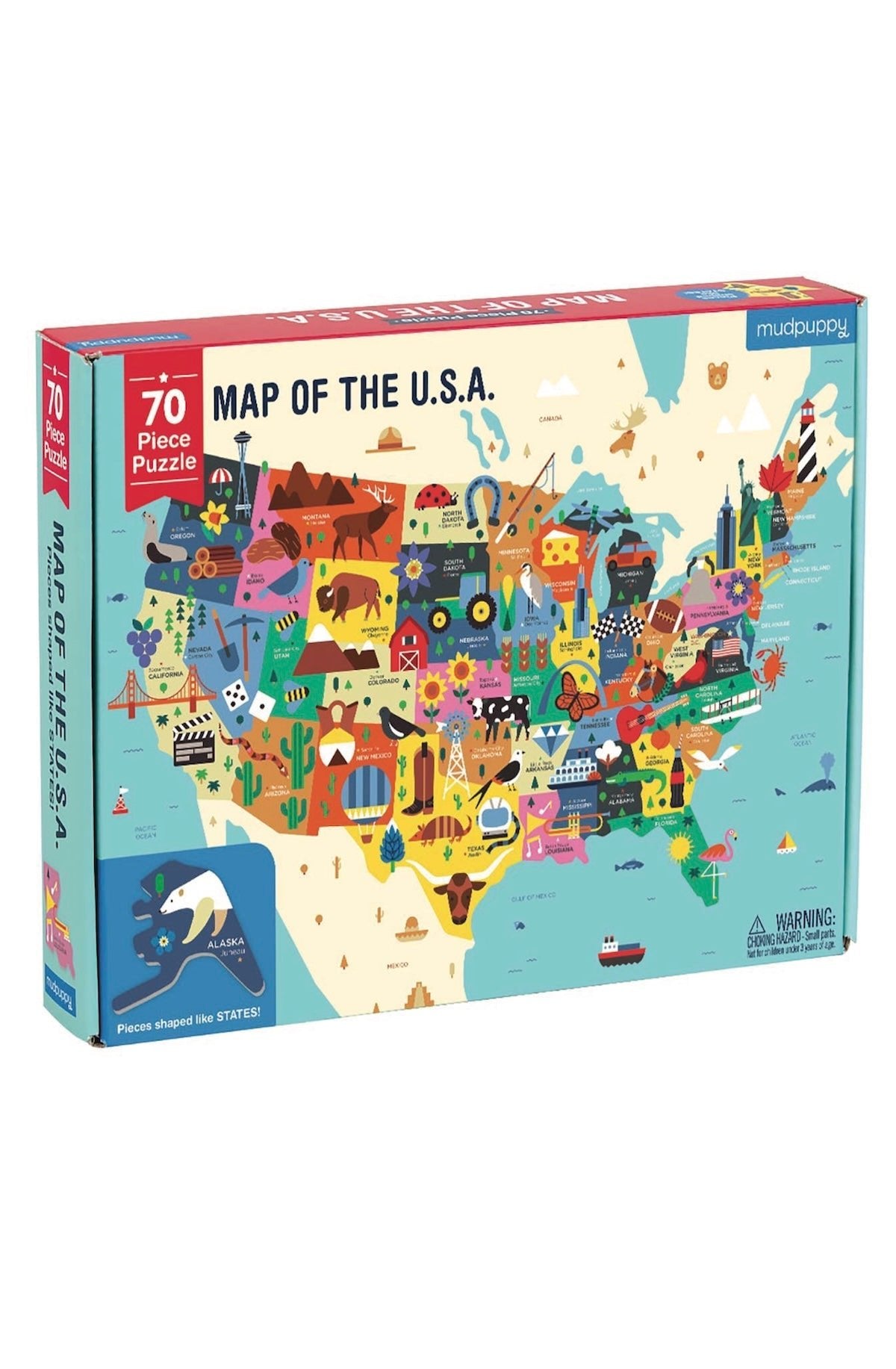 Map Of The U.S.A. Geography Puzzle - Foxy’s