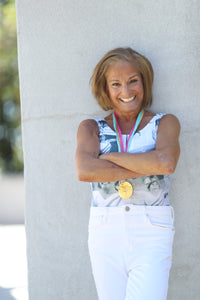 Mary Lou Retton Newsprint Olympic  Leotards