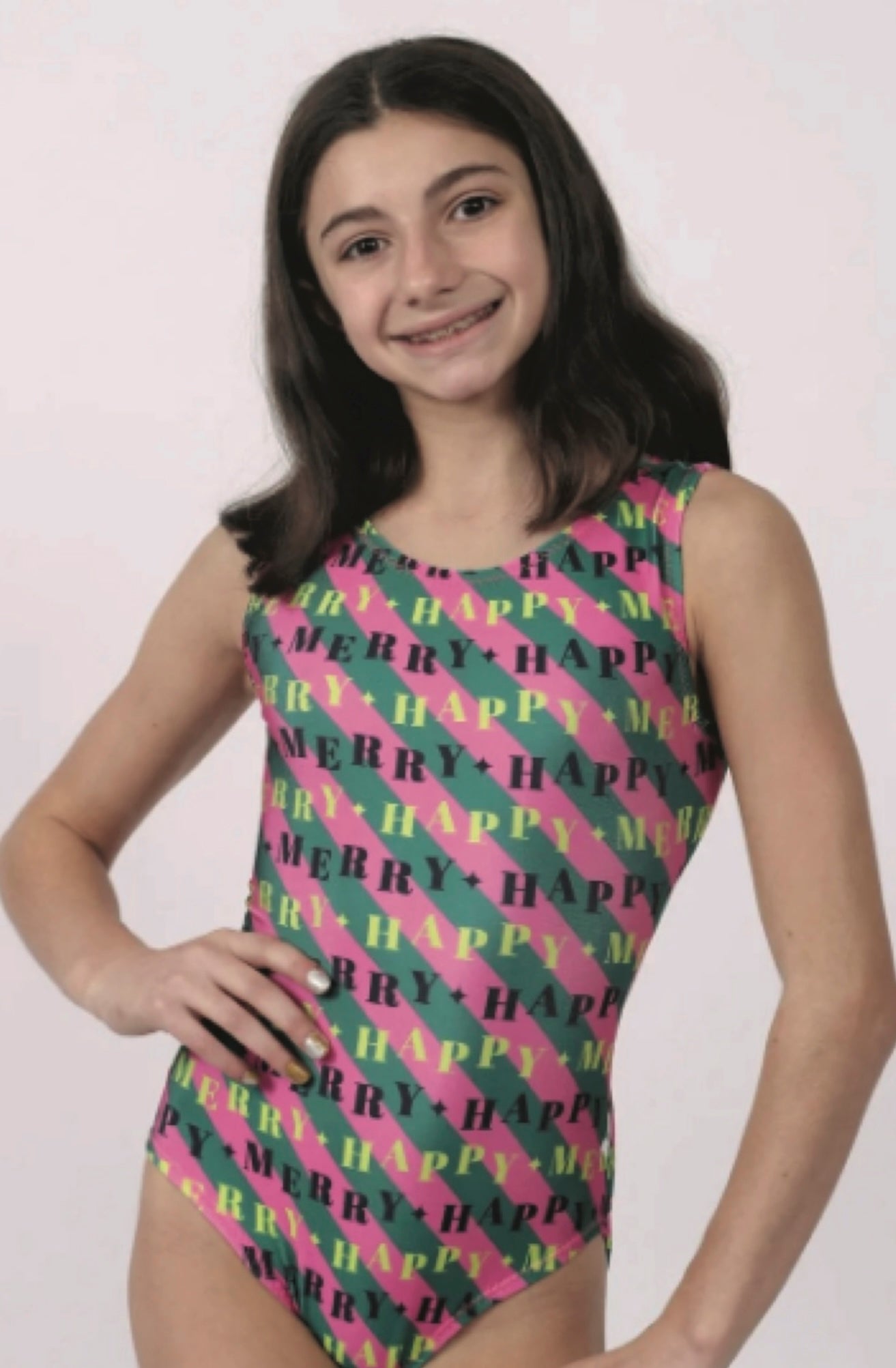 Happy Merry Leotard for Girls - Foxy’s