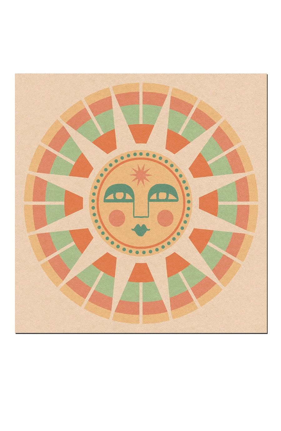 mexican sun art print