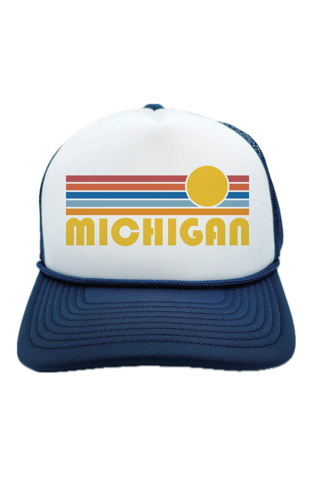 Michgan navy trucker hat