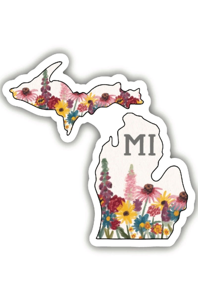 Michigan Sticker - Painterly Vinyl Decal - Waterproof, Laptop, Water Bottle - Foxy’s