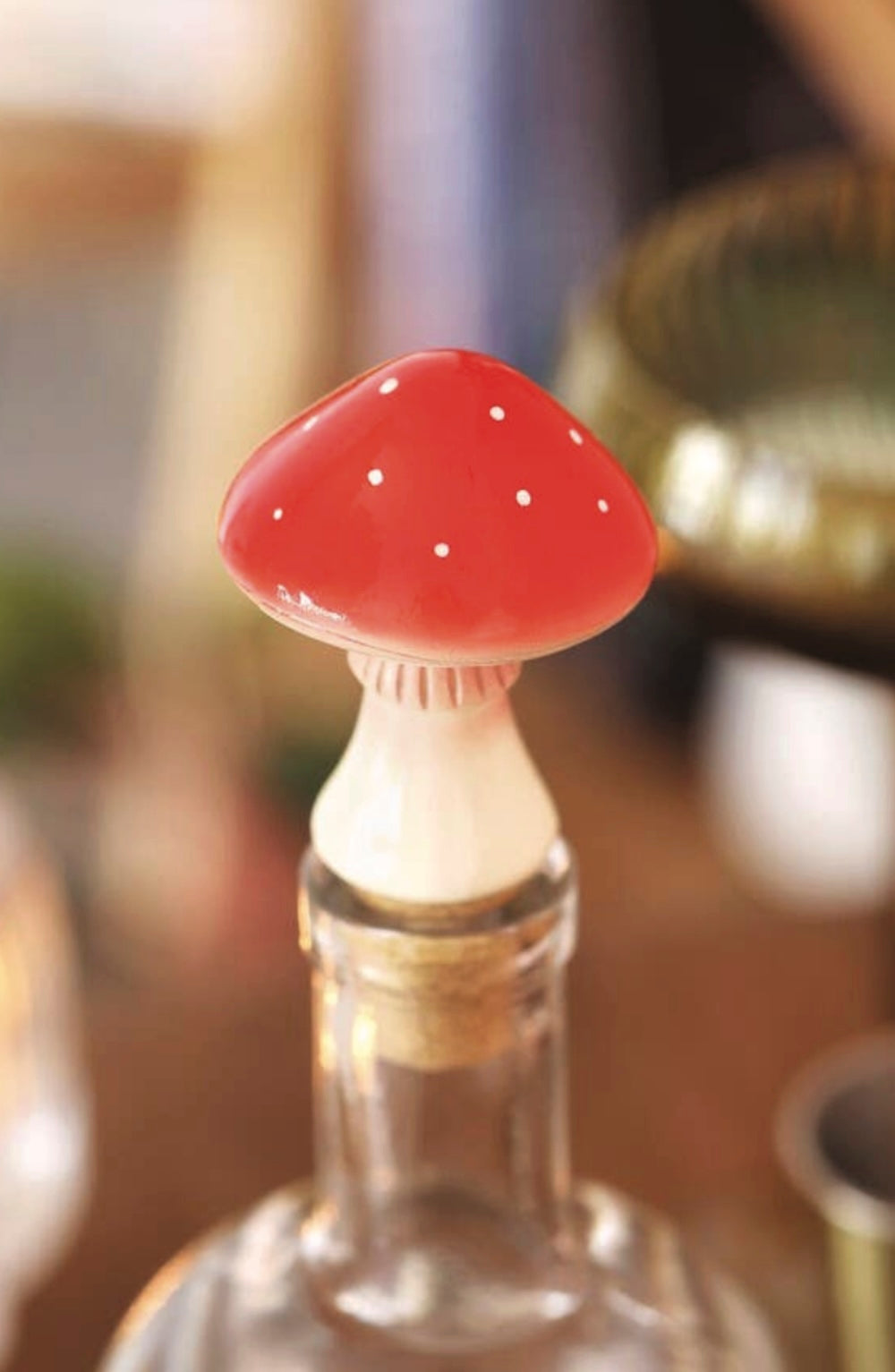 toadstool mushroom bottle topper