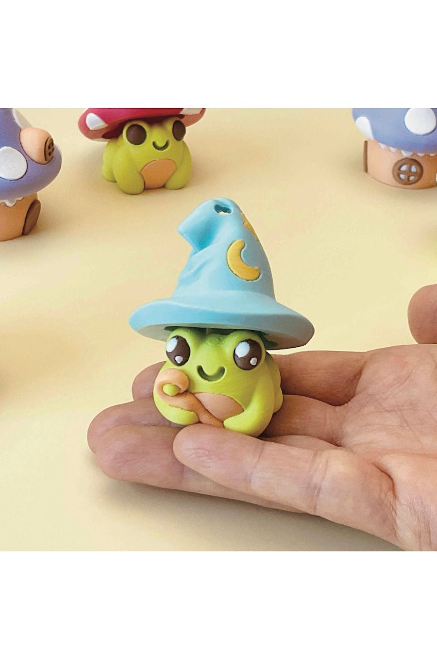 Magical Adorable Frog Clicker 3D Printed Fidget Keychain - Foxy’s