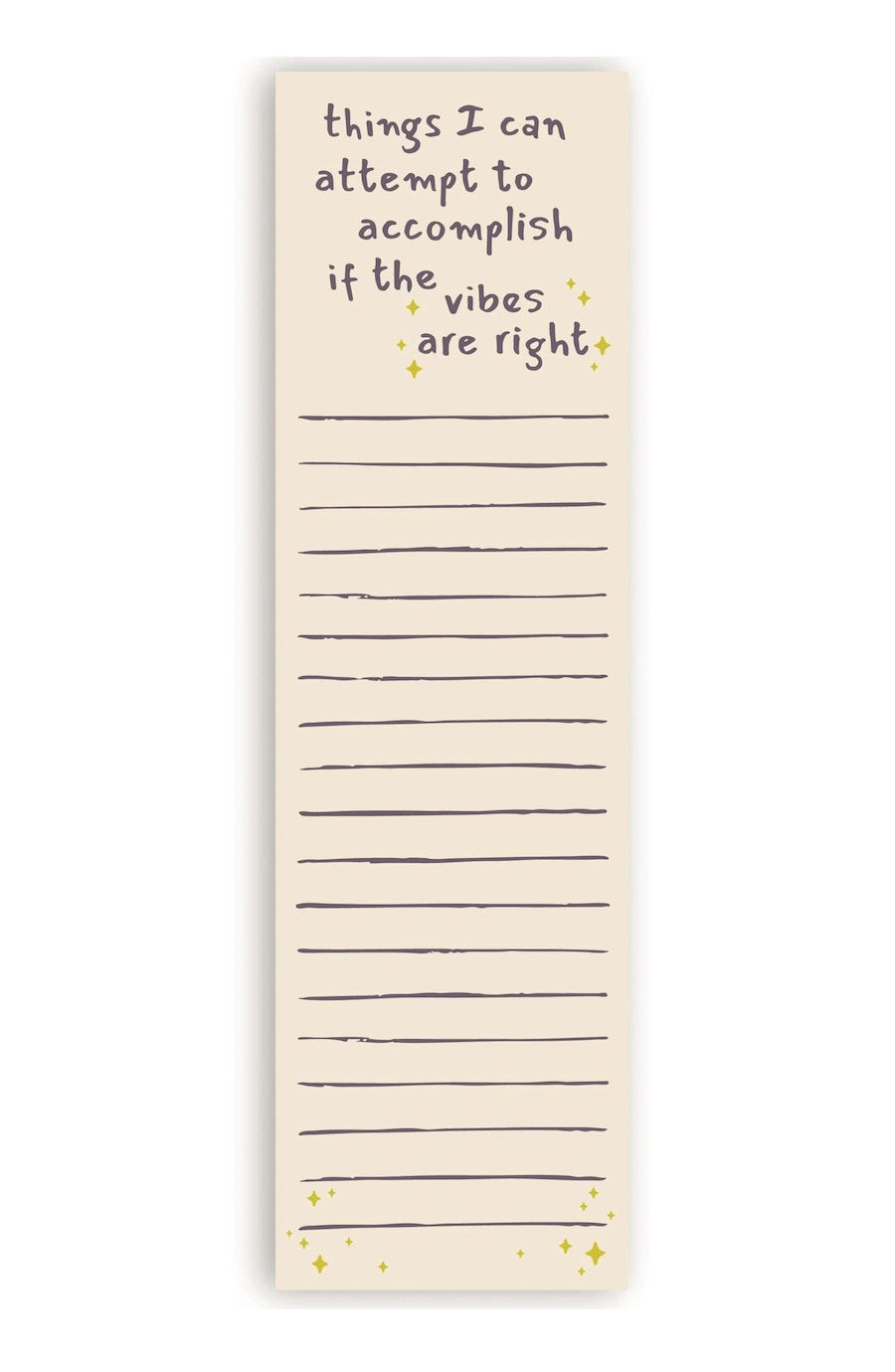 If The Vibes Are Right List Pad