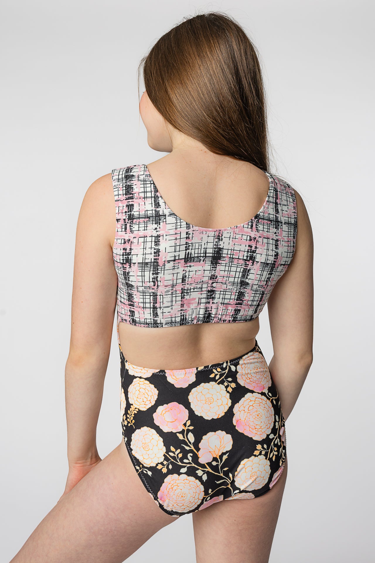 ULTRA SOFT Vice Versa Peonies Gymnastics Leotard - Foxy’s