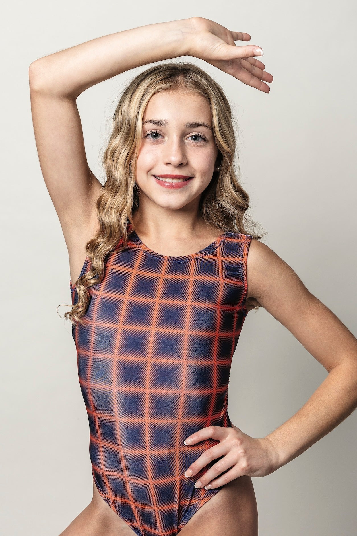 CHECKER: Gridster Leotard - Fun & Comfy Gymnastics Leotard | Foxy's Leos - Foxy’s