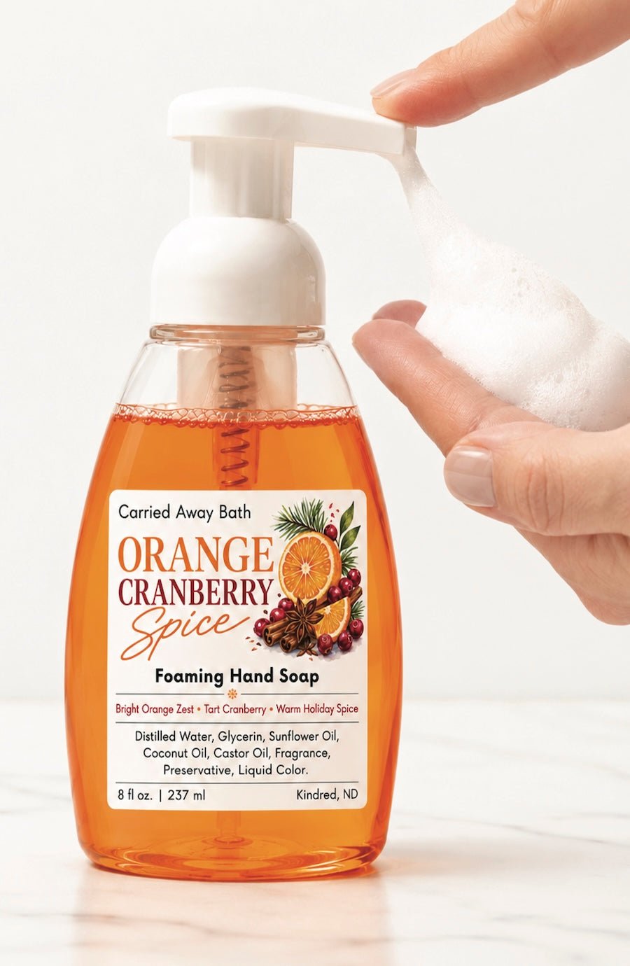 Orange Cranberry Spice Foaming Hand Soap - Foxy’s