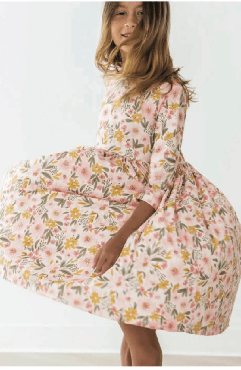 Girls Pretty Peachy Twirl Dress - (Size 5/6) - Perfect for Play! - Foxy’s