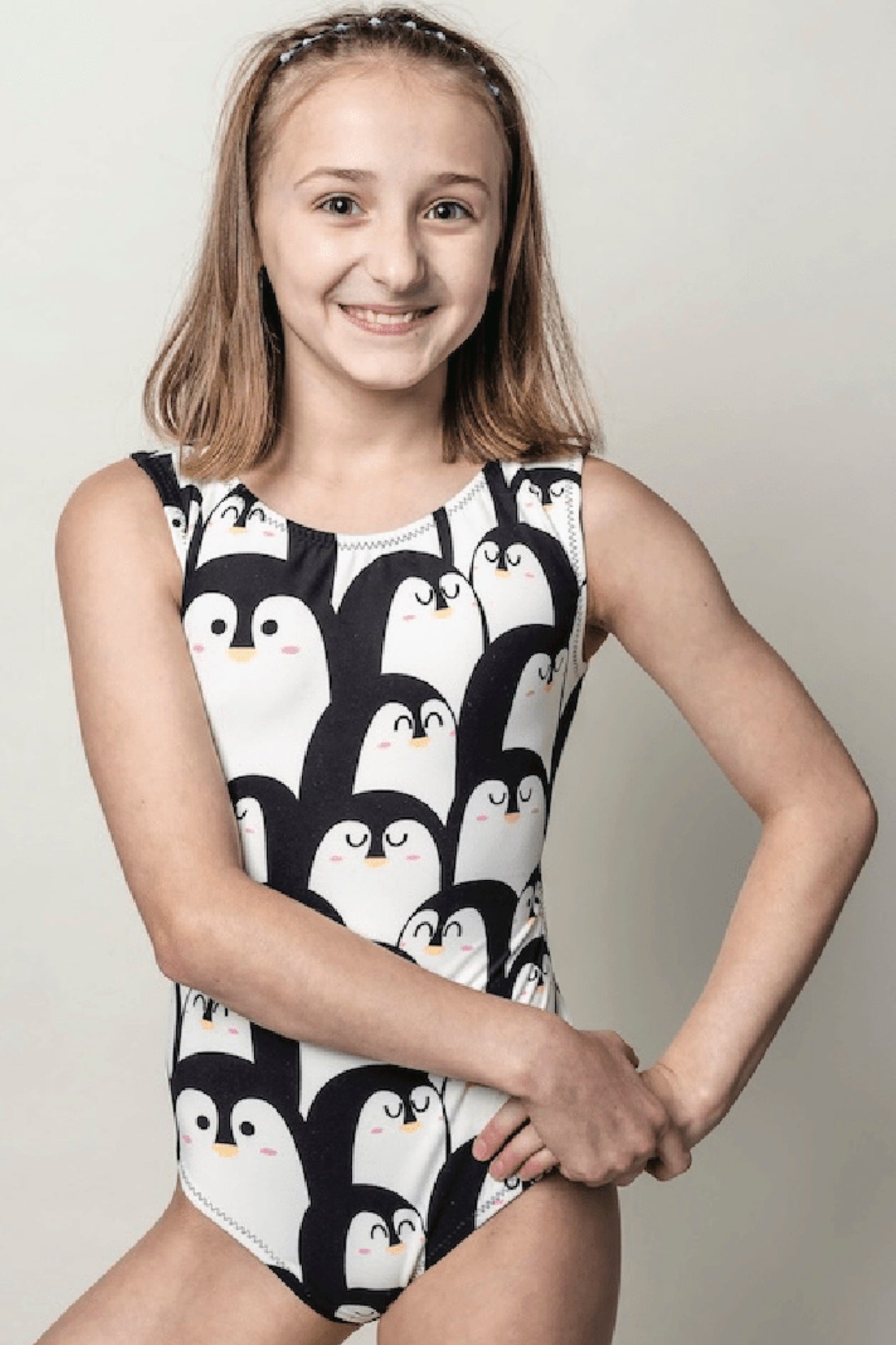 Ultra Soft Penguins Leotard - Foxy's Gymnastics & Dance Leo - Foxy’s